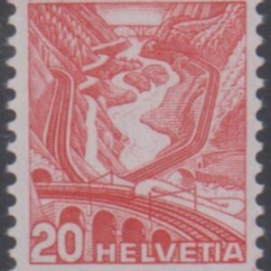 Switzerland 232 Variety NH Double Print cv $625