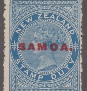 Samoa 120 Variety Fine Mint Hinged Scarce Perf 14 x 14 cv $100.00
