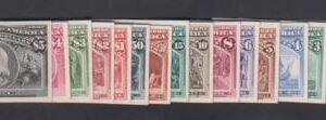 US Essays and Proof 230P4-245P4 VF Complete Columbian Card Set