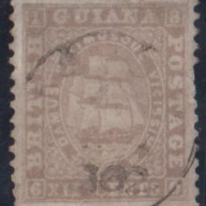British Guiana 21 Used Small Thin cv $55