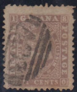 British Guiana 27a Used Slight Toning, cv $37.50