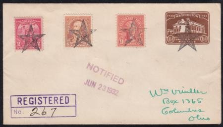 INV-17768itExt_66defe68-7a5a-45cd-aa1d-96cc42cb3ff7 US West Virginia, Star City 641, 711,717, U524 Fancy Cancel Cover, Star