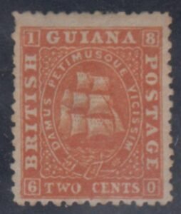 British Guiana 30 (SG 52) Mint No Gum, 1 short perf, perf 13 cv $90