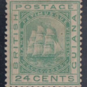 British Guiana 78 (SG 132) F - VF  Hinged Slight Thin cv $90-140