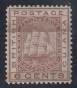 British Guiana 82 (SG 137) XF LH Slight Toning cv $52.50