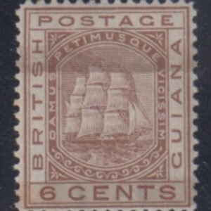 British Guiana 82 (SG 137) XF LH Slight Toning cv $52.50