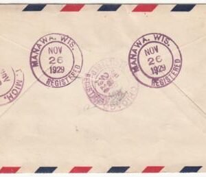 US Wisconsin, Manawa 650 Fancy Cancel Cover Crossroads