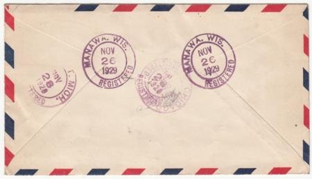 INV-17795×2-1 US Wisconsin, Manawa 650 Fancy Cancel Cover Crossroads
