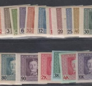 Austria M49-68 Imperf Singles F - VF + NH - LH cv $160-325