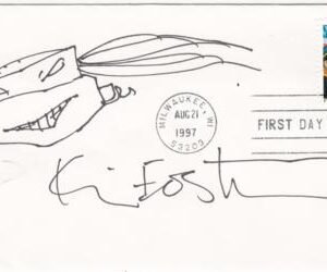 US 3153 FDC Signed by Kevin Eastman, Co-creator Teenage Ninja Turtles