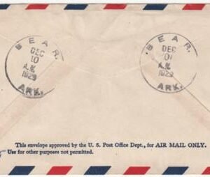 US Arkansas, Bear C7 PNS, E15 Fancy Cancel Cover, Bear Cancel