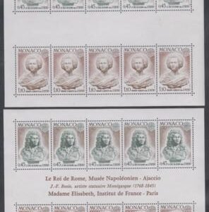 Monaco 904a Error S/S of 5 x 903-04 with Missing Inscription in Margin
