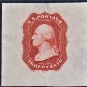 US Essay 11E126 VF Mint Red Essay - Slight Thin at Top cv $300