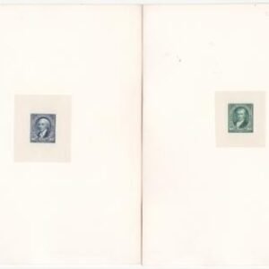 US 246 PP1//263P1 Pristine Denominational Set of 13 Large Die Proofs + 1897 Presentation Letter