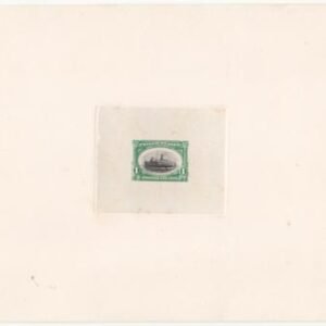 US 294P1 1c green & black Pan-American Large Die Proof