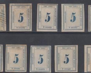 US Possessions - Hawaii 22 Unused / Used Plate 12-A all 10 Positions cv $6,075