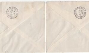 French Area - St. Nazaire Set of 2 Registered Covers with Yvert 1 & 2