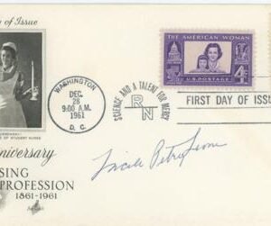 US 1961 1190 FDC Signed by Lucille Petry Leone, Founding Cadet Nurse