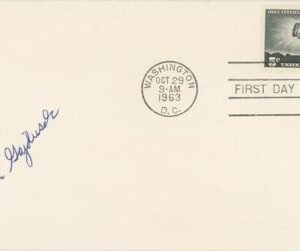 US 1963 1239 FDC Dr. D. Carleton Gajdusek Signature, Nobel Prize