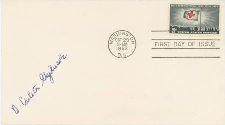INV-17999itExt_e9a0611b-f025-4b66-98db-6d767b5532f5 US 1963 1239 FDC Dr. D. Carleton Gajdusek Signature, Nobel Prize
