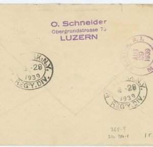 Switzerland 268-269 FDC Sent Registered from Luzern to USA