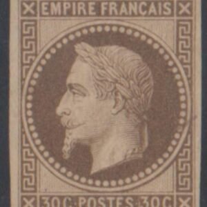 France 34c Mint LH Pristine OG "Rothschild" Re-Issue - Appears NH cv $190++