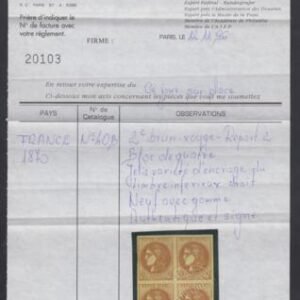 France 39 Color Variety - Full OG, LH/NH Signed and Calves Cert. cv $2,600