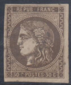 France 46 F - VF Used Excellent Color and Impression - Light Cancel cv $200