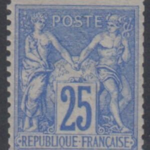 France 81 Ave - Fine Mint NH Signed Calves, Scissor Cut Perfs cv $750