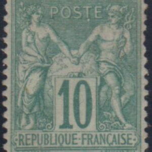 France 68 VF Hinged Minor Flaws, Nice from Face, Signed Calves cv $800