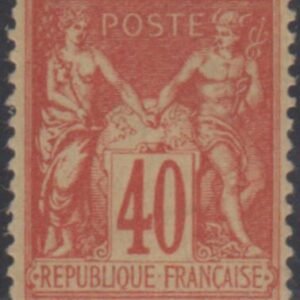 France 95 var. F - VF Mint Deep Red/Vermilion - Beautiful cv $90+