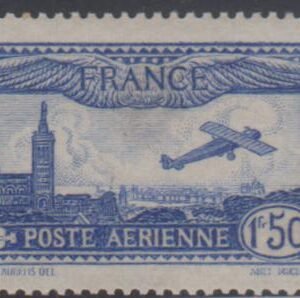 France C6a F - VF NH Ultramarine Shade Signed Calves cv $90