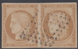 France Colonies 9 VF Used Pair cv $260+