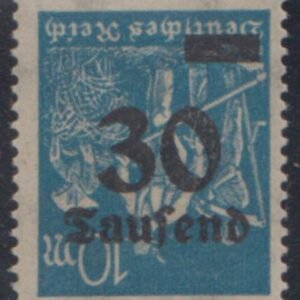 Germany 248a Mint LH Inverted Surcharge, Signed cv $70