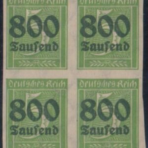 Germany 261a VF Mint LH/NH Imperf, Left pair NH, Signed cv $250