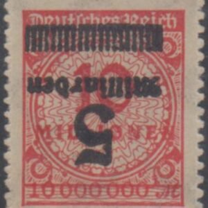 Germany 313 Mint LH Inverted Surcharge, Signed cv $19