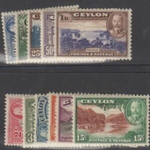 Ceylon 264-74 F - VF + Mint NH cv $220