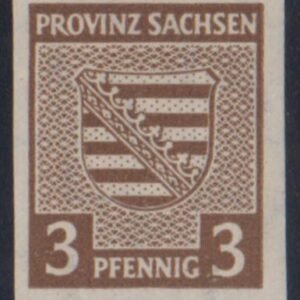 German Occupation - Saxony Province 13N2var VF Mint LH