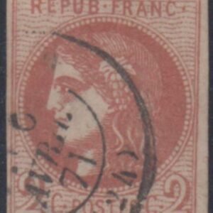 France 39a F - VF + Used 3 Large Margins, Fine Left - Marvelous Color cv $1,110