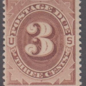 US J3 Postage Dues LH Ave - F cv $100