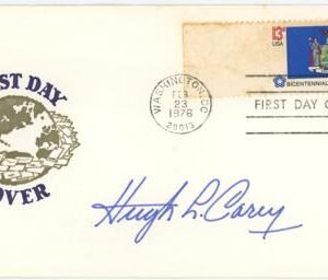 US 1683 FDC Signed by NY Governor Hugh L. Carey