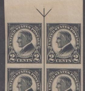 US 611 NH VF Margins Arrow Block of 4 cv $45