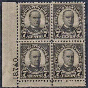 US 639 XF NH Plate Number Block