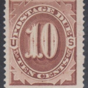 US J12 Postage Dues F - VF Mint No Gum, Large Margins, PFC cv $7,500