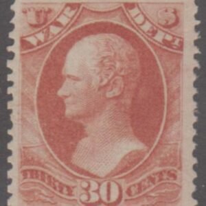 US O92 Officials VF + Mint Expertly Regummed, Large Margins cv $45