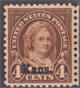 US 662 XF LH Kansas Overprint