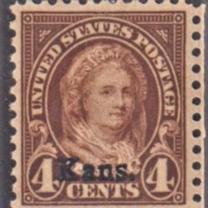 US 662 XF LH Kansas Overprint