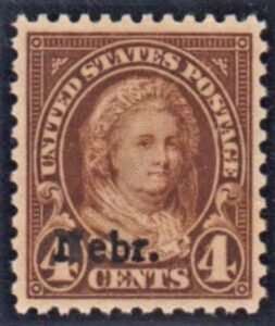 US 673 XF + LH Nebraska Overprint