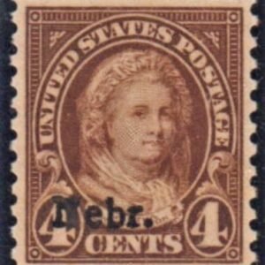 US 673 XF + LH Nebraska Overprint