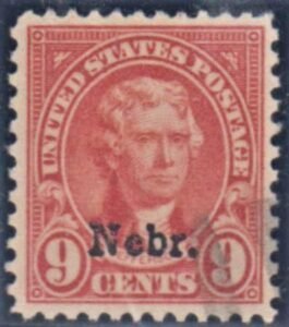 US 678 VF - XF Used Nebraska Overprint